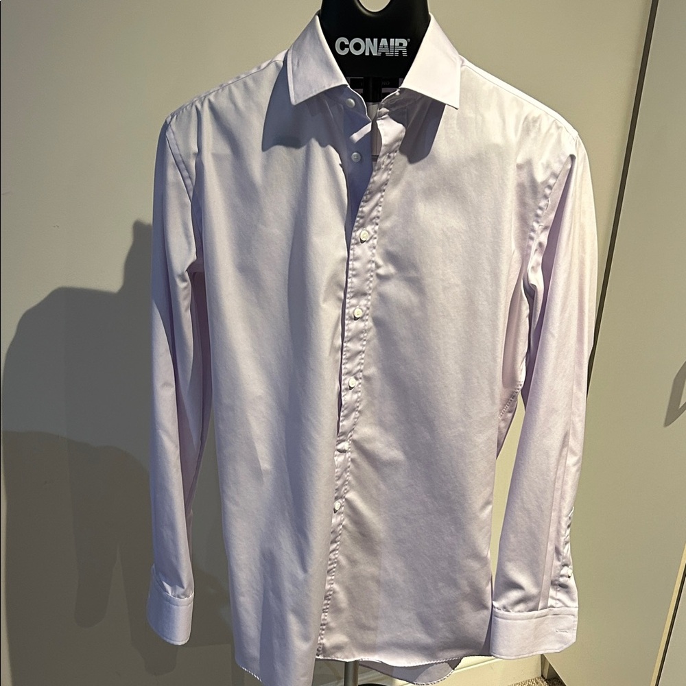 Elegant Lavender Dress Shirt for Men